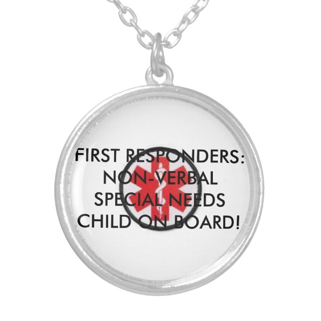 SPECIAL NEEDS PERSON ON BOARD NECKLACE (Front)