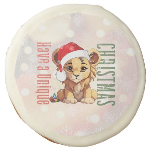 Special needs  Unique Christmas  Cute Lion Sugar Cookie