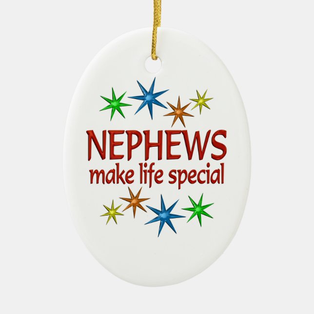 Special Nephew Ceramic Ornament (Front)