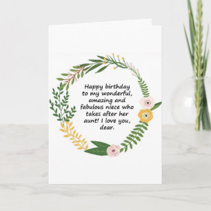 ***SPECIAL NIECE AND YOUNG LADY'S*** BIRTHDAY CARD