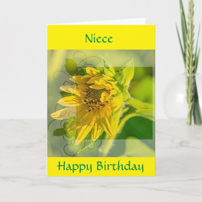 SPECIAL *NIECE* BIRTHDAY CARD (Front)