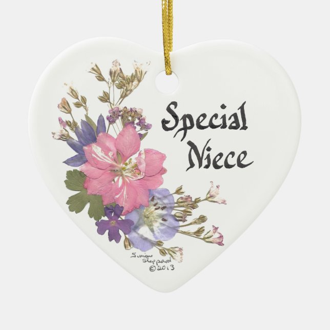 Special Niece Ceramic Ornament (Front)
