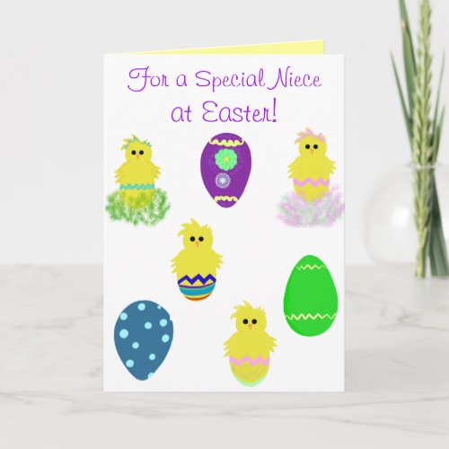 Special Niece Colorful Easter Card