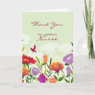 Special Nurse Letterpress Thank You Card