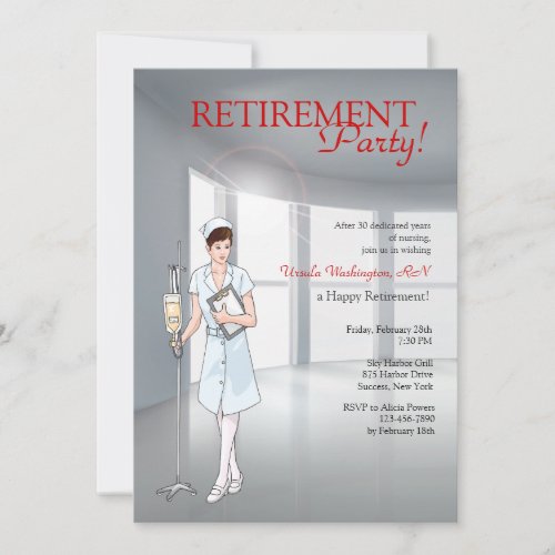 Special Nurse Retirement Party Invitation
