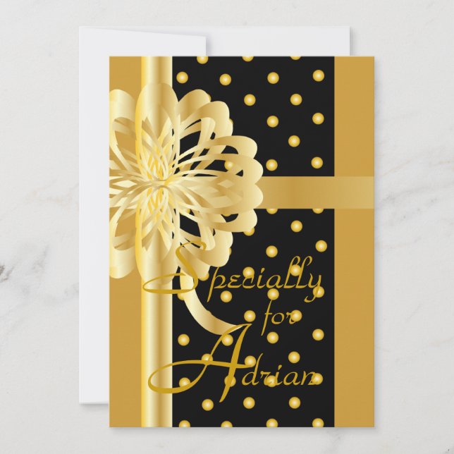 Special Ocassion Greeting Card-Customize Invitation (Front)