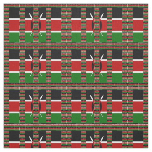 Special Occasion Black Red Green Kenya Fabric