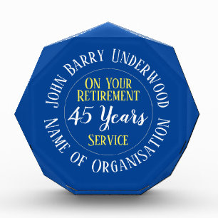 Special Occasion Employee Retirement Acrylic Award