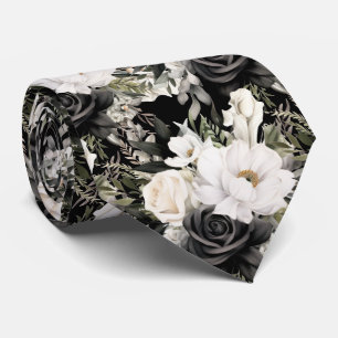 Special Occasion Floral Neck Tie   Modern & Formal