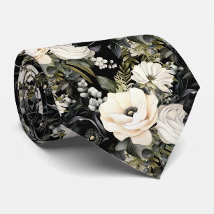 Special Occasion Floral Neck Tie   Modern & Formal
