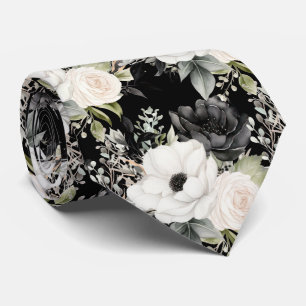 Special Occasion Floral Neck Tie   Modern & Formal