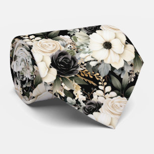 Special Occasion Floral Neck Tie   Modern & Formal