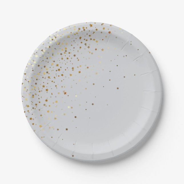 Special Occasion Holiday Petite Stars Paper Plates (Front)