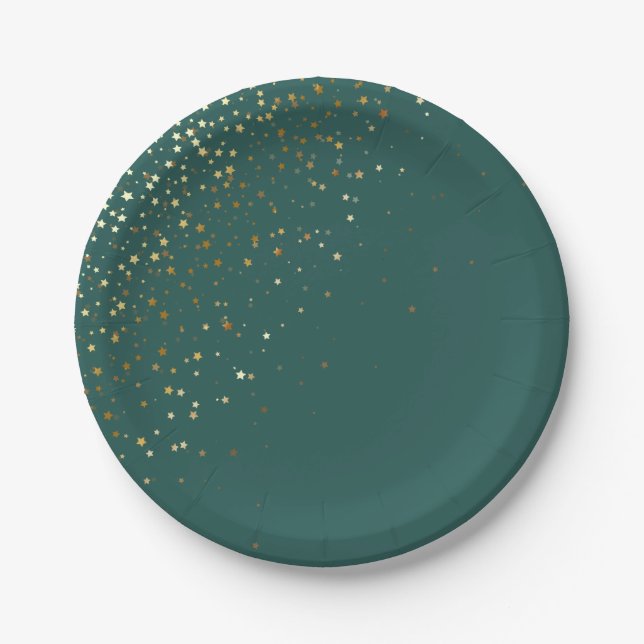 Special Occasion Holiday Petite Stars Paper Plates (Front)