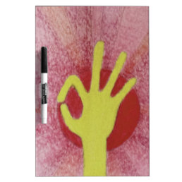 Special occasion nice lovely excellent hand signal Dry-Erase board