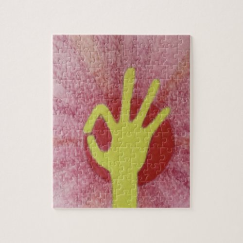 Special occasion nice lovely excellent hand signal jigsaw puzzle