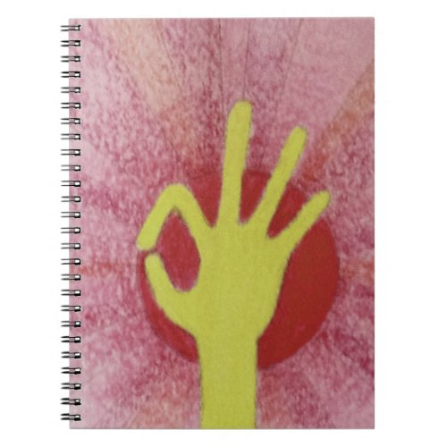 Special occasion nice lovely excellent hand signal notebook