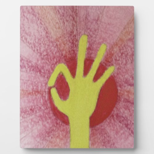 Special occasion nice lovely excellent hand signal plaque