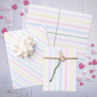 Special Occasion Pastel Candy Stripes Retro