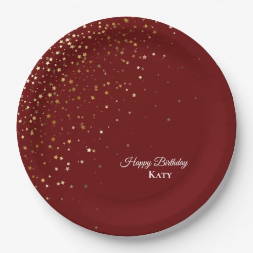 Special Occasion Personalized Petite Stars Paper Plates