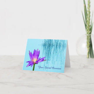 Special Occasion Water Lily Note Greeting Cards
