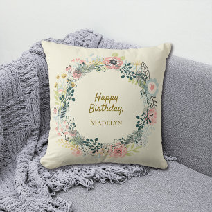 Special Occasions Birthday Anniversary Customize Throw Pillow