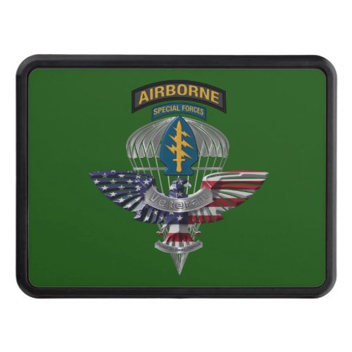 Special Operations Airborne Green Beret Hitch Cover