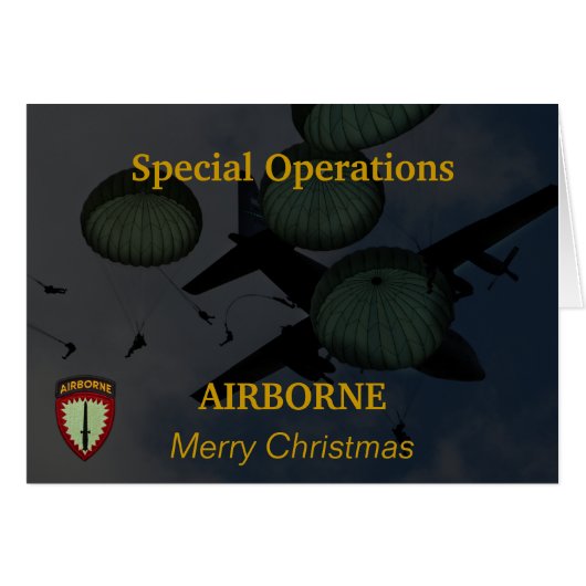 special operations command europe veterans Card (Front Horizontal)