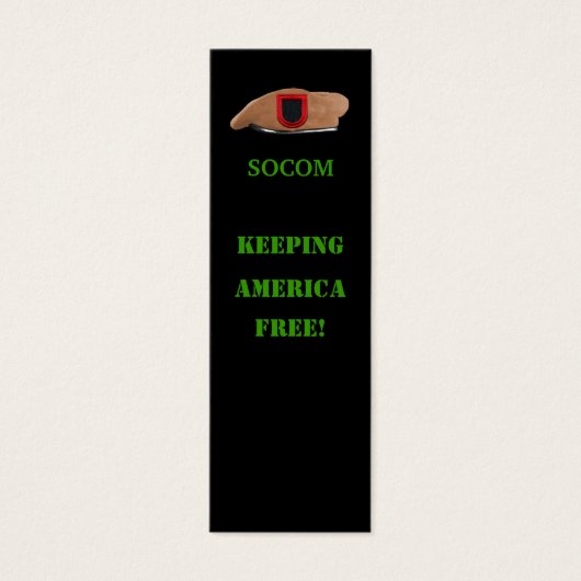 special operations command socom bookmarker (Front)