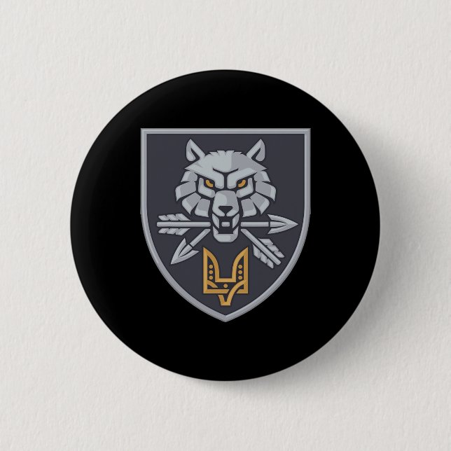 Special Operations Forces Command Ukraine Ukrainia Button (Front)