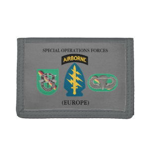 SPECIAL OPERATIONS FORCES (EUROPE)  TRIFOLD WALLET