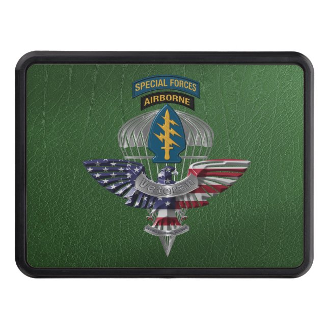 Special Operations Veteran Hitch Cover (Front)