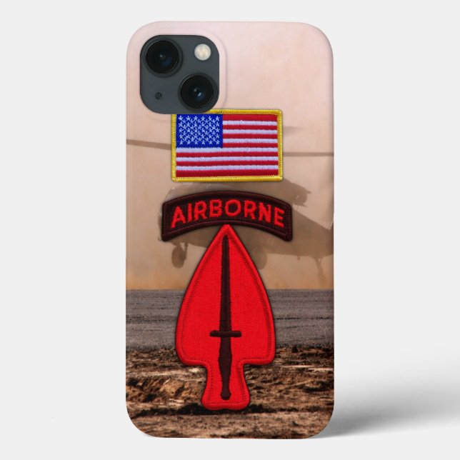 Special ops USASOC Veterans Vets Patch Case-Mate iPhone Case (Back)