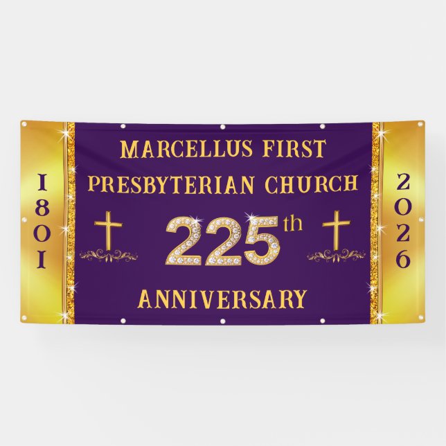 Special Order, 225th Church Anniversary Banner (Horizontal)