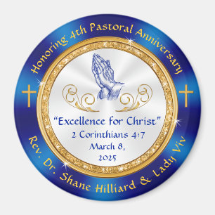 Special Order 4th Pastoral Anniversary for Lenora Magnet