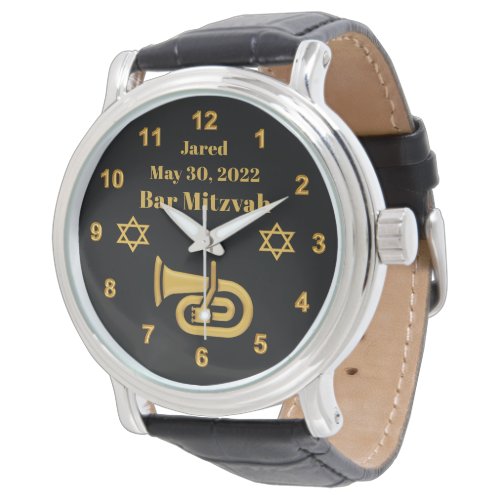 Special Order Bar Mitzvah Watch Euphonium Theme Watch