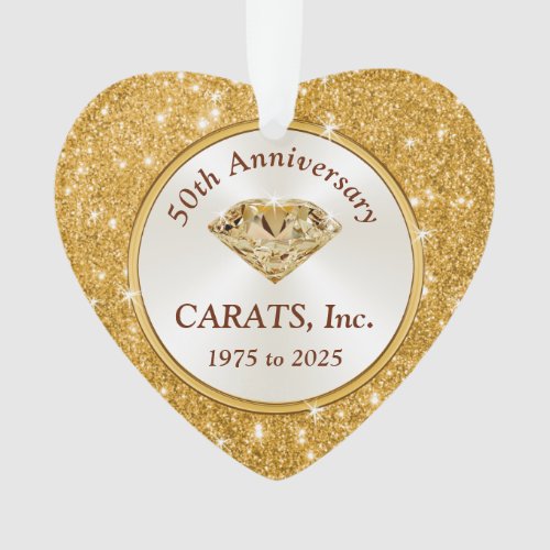 Special Order Carats 50th Anniversary Ornament