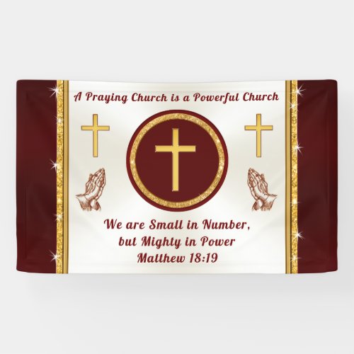Special Order Church Banner Burgundy and Gold Banner