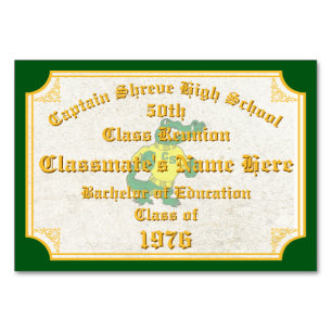 Special Order, Class of 1976 50th Certificate, Table Number