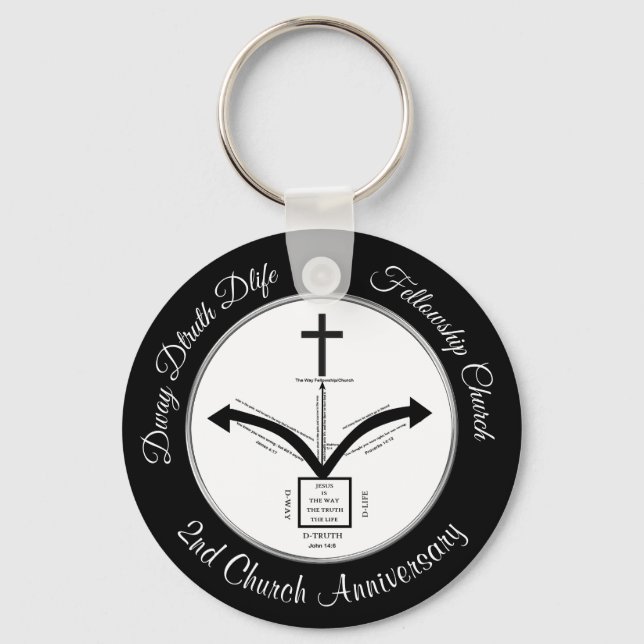 Special Order Dway Dtruth Dlife Church Keychains (Front)