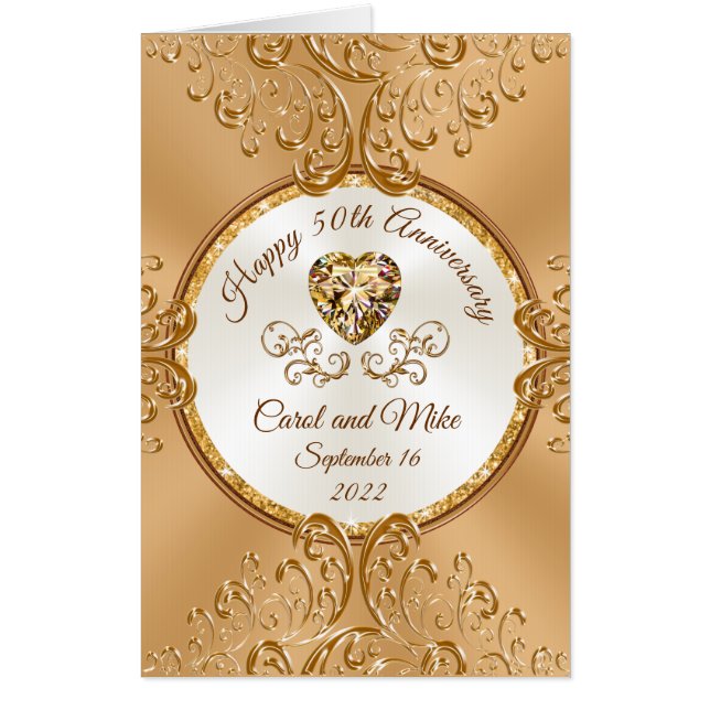 Special Order HUGE, Golden Anniversary Card (Front)