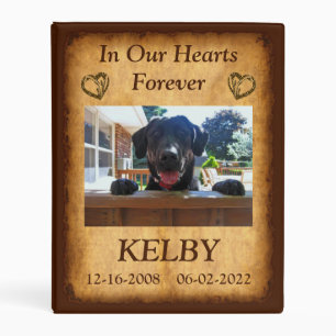 Special Order, Memorial Photo Pet Binder for Pat