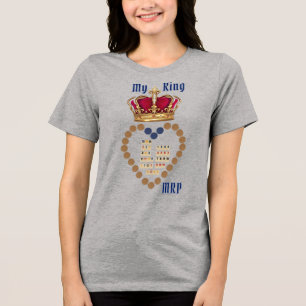 Special Order My KING for Her, Gerrie and Daryl, Tri-Blend Shirt