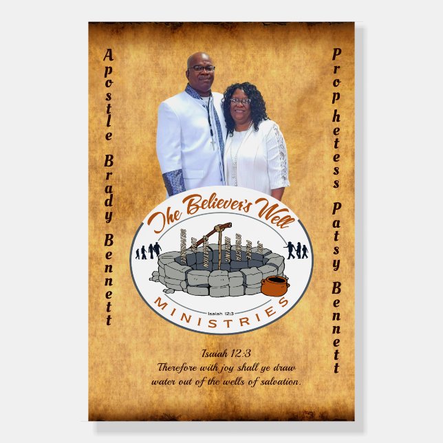 Special Order, Pastor Photo, Church Anniversary,  Foam Board (Front)