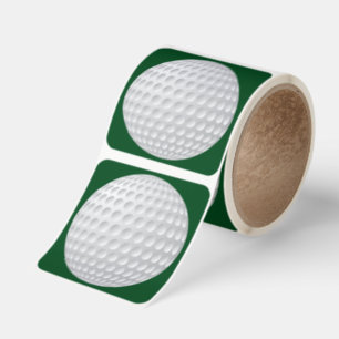 Special Order, Square, Golf Ball Stickers, Green Square Sticker