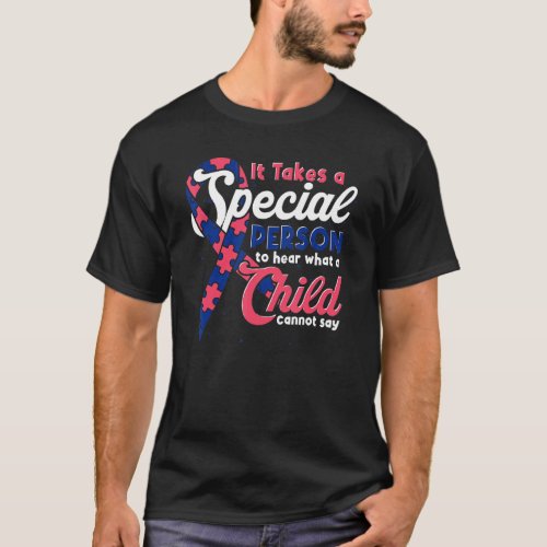Special Person Puzzle Piece Ribbon Autism Awarenes T-Shirt