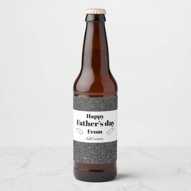 Special personalis father’s day beer bottle label (Front)