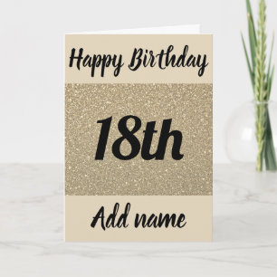 Special personalised 18th birthday card