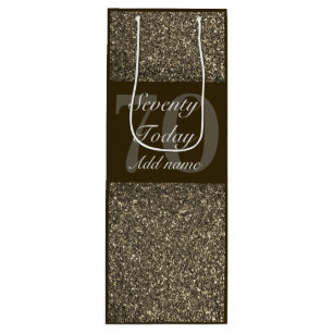 special personalised age birthday gift bag 70th