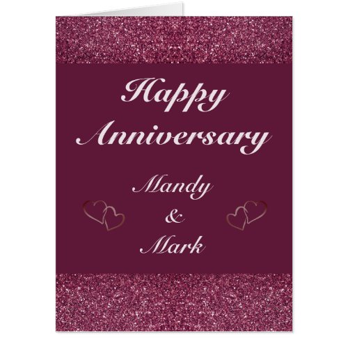 Special personalised anniversary card